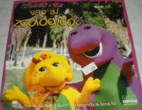 Image of Barney y BJ van al zoológico